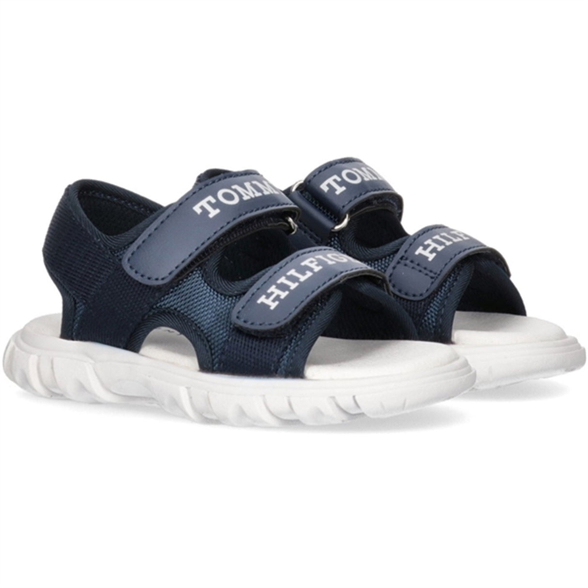 Tommy Hilfiger Logo Kardborreband Sandal Blue