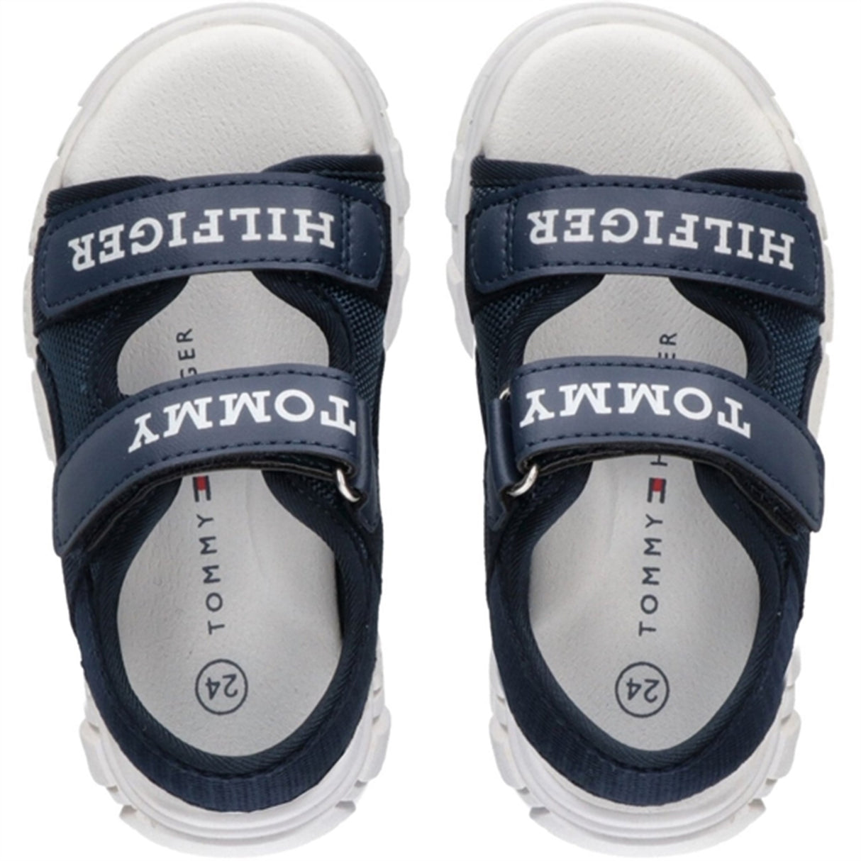 Tommy Hilfiger Logo Kardborreband Sandal Blue