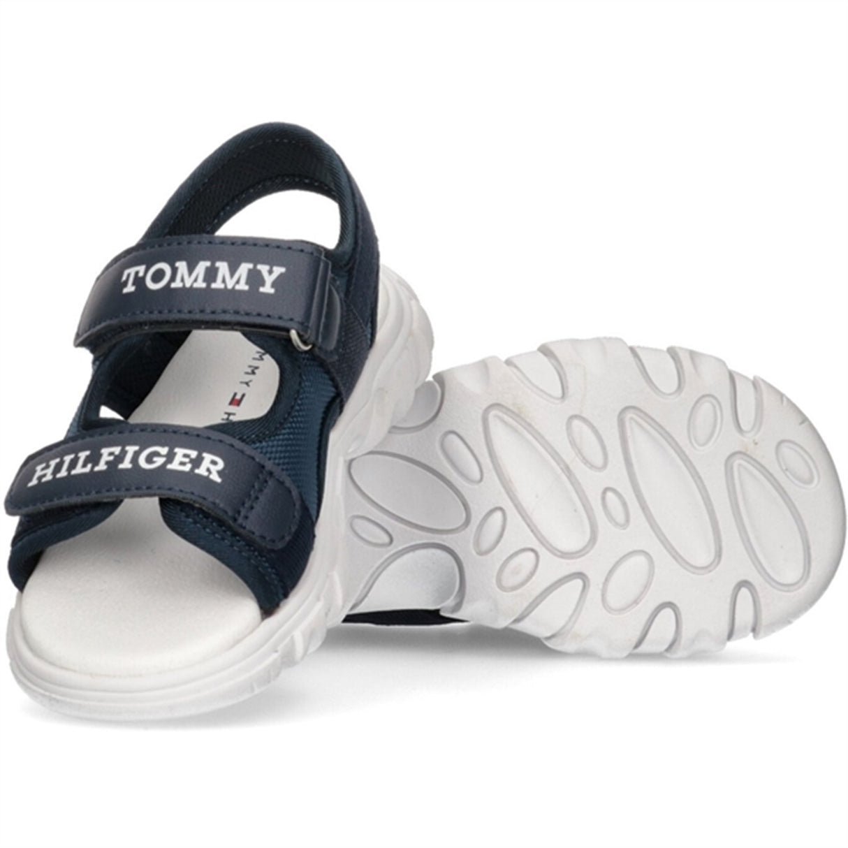 Tommy Hilfiger Logo Kardborreband Sandal Blue