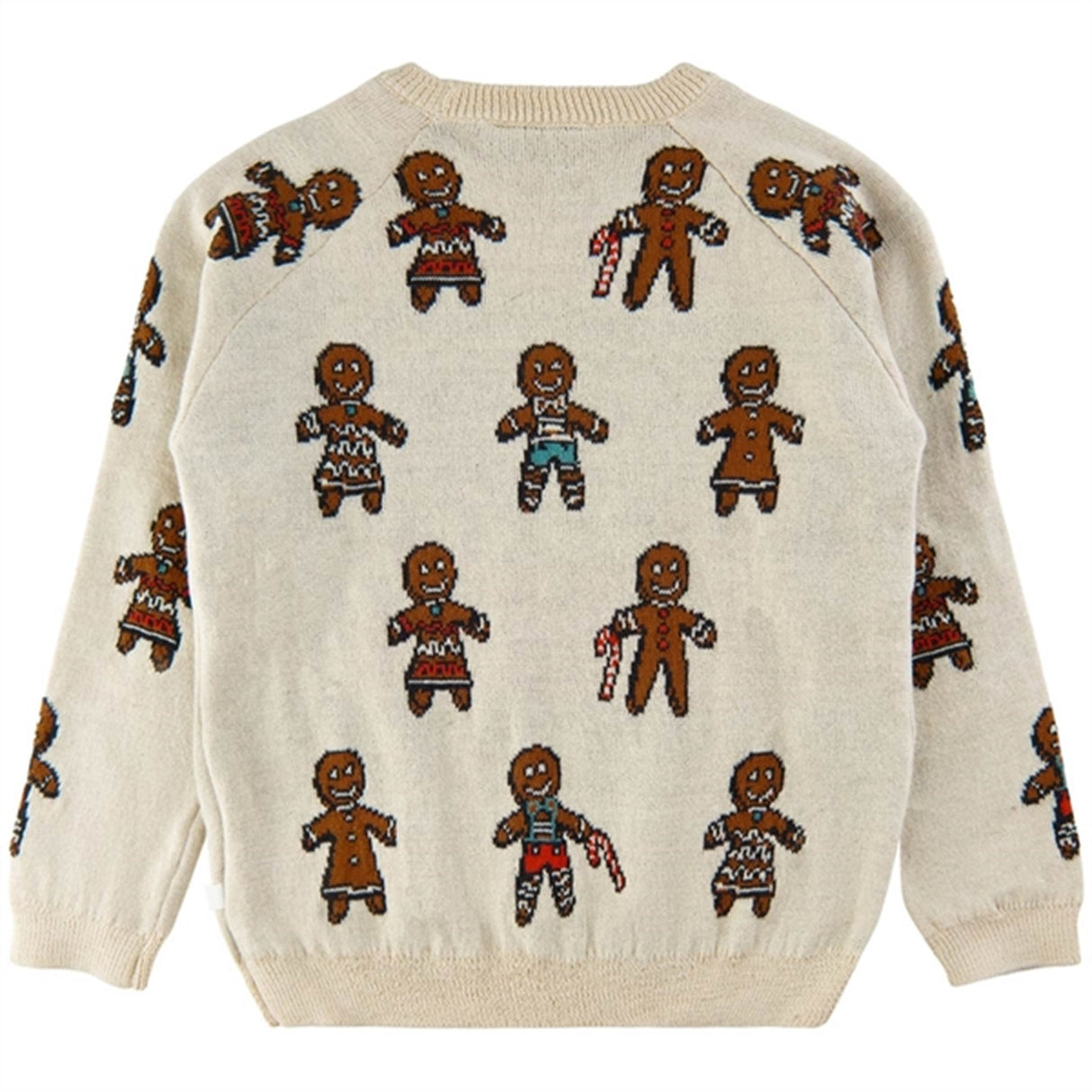 The New White Swan Ginger Aop Holiday Jacquard Striktrøje