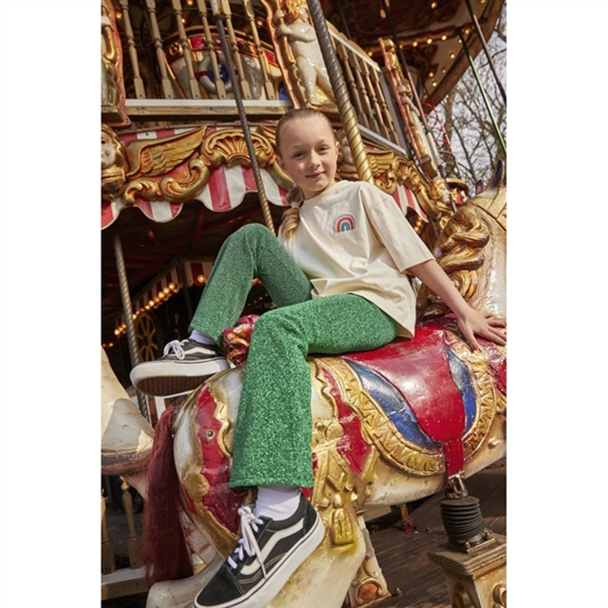 The NEW Bright Green Jidalou Flared Byxor