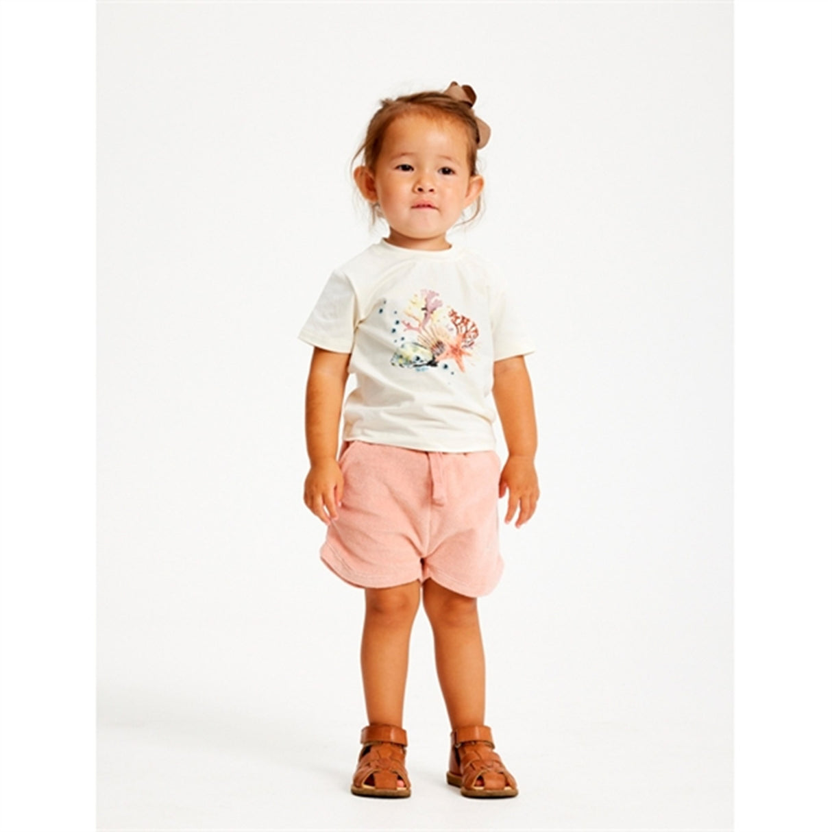 THE NEW Siblings Peach Beige Gertrud Terry Shorts