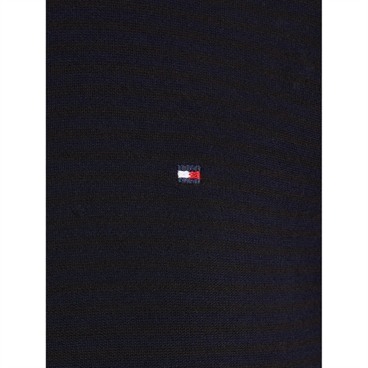 Tommy Hilfiger Stripe Mock Tröja Black / Desert Sky Stripe