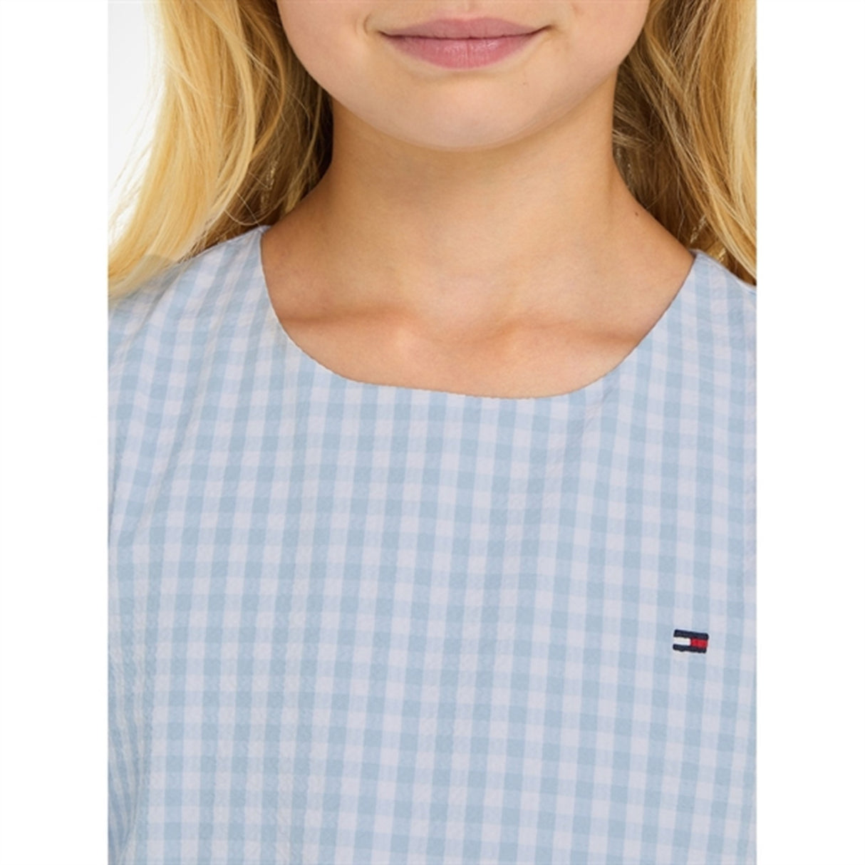 Tommy Hilfiger Gingham Klänning Breezy Blue Check