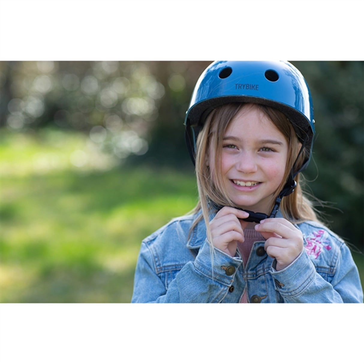 Trybike CoConut Mandan Blue Cykelhjälm Retro Look