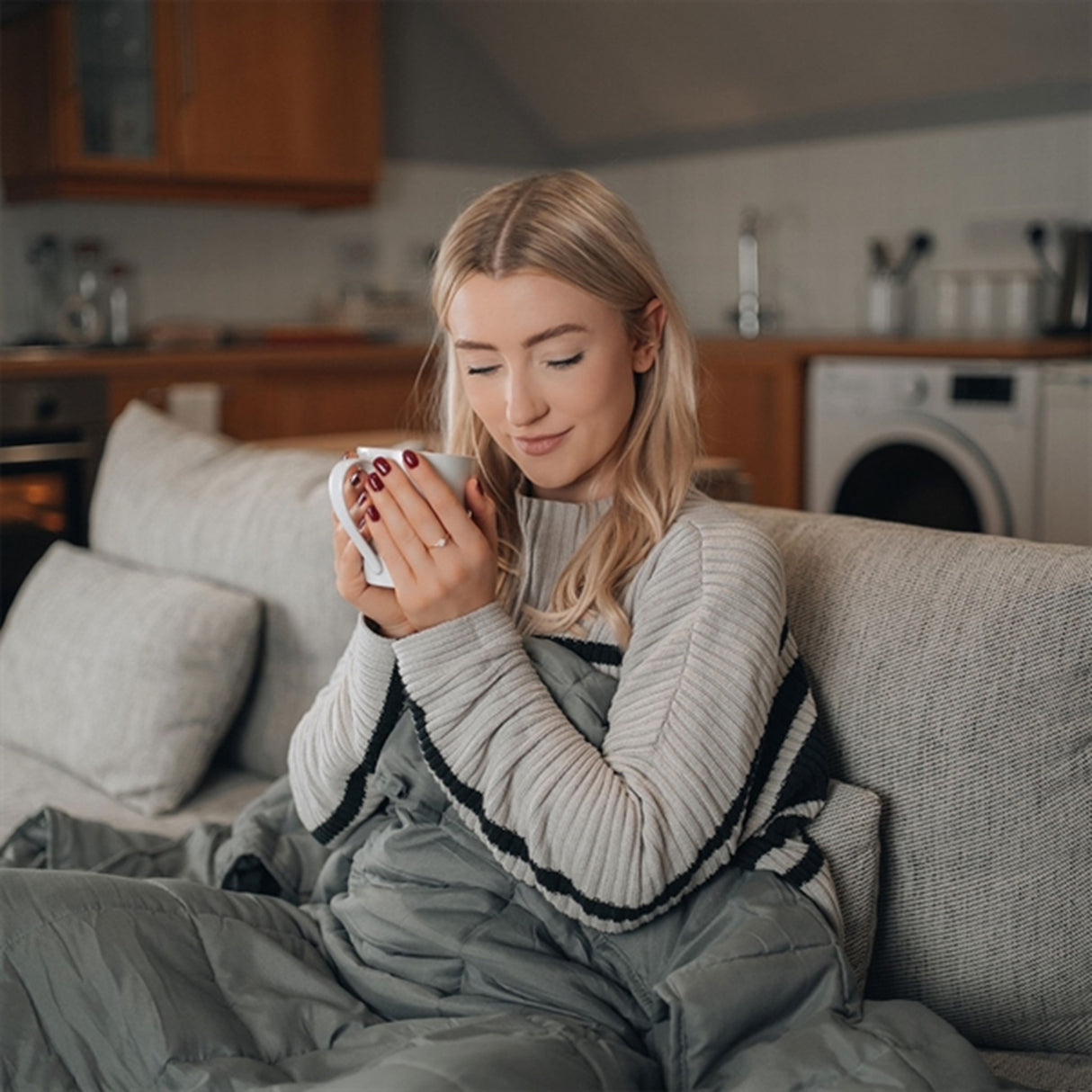 Scandinavian Rest Vägt Täcke 140x200 5kg Grå