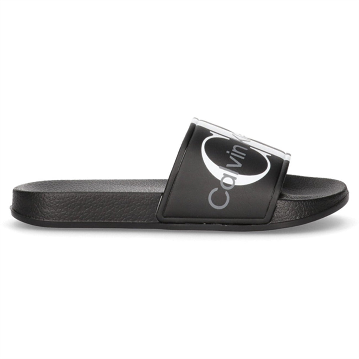 Calvin Klein Logo Pool Slide Black