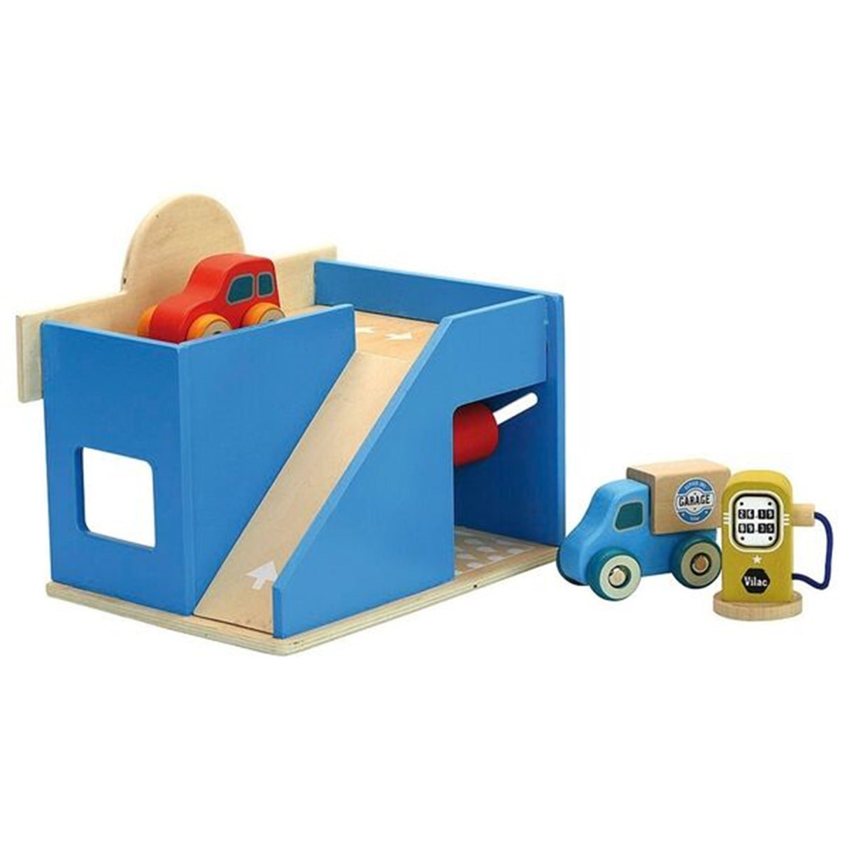 Vilac City Tankstation inkl. 2 Bilar