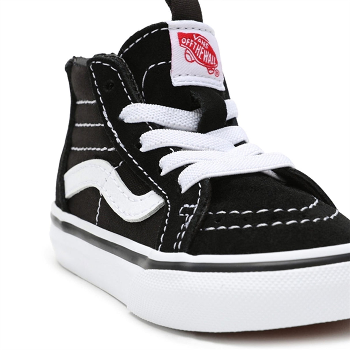 VANS Sk8 Hi Zip Black/White Sko 8