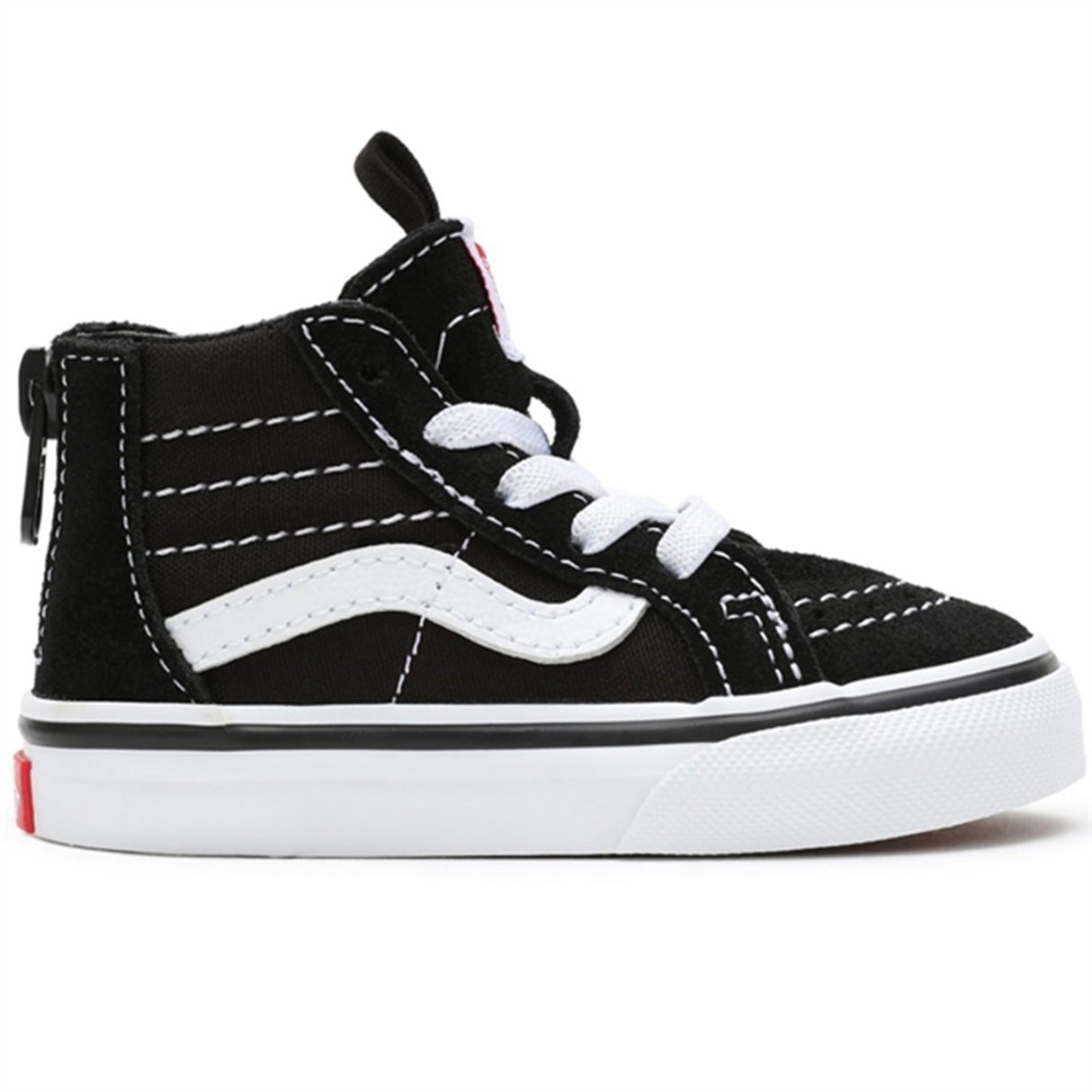 VANS Sk8 Hi Zip Black/White Sko 6