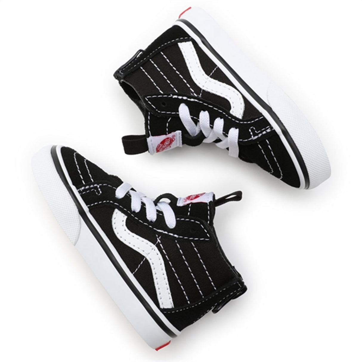 VANS Sk8 Hi Zip Black/White Sko 9