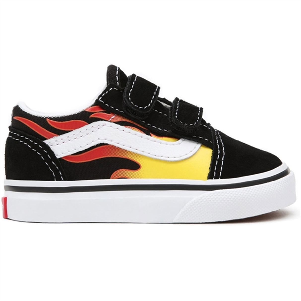 VANS Old Skool V Flame Black Sko