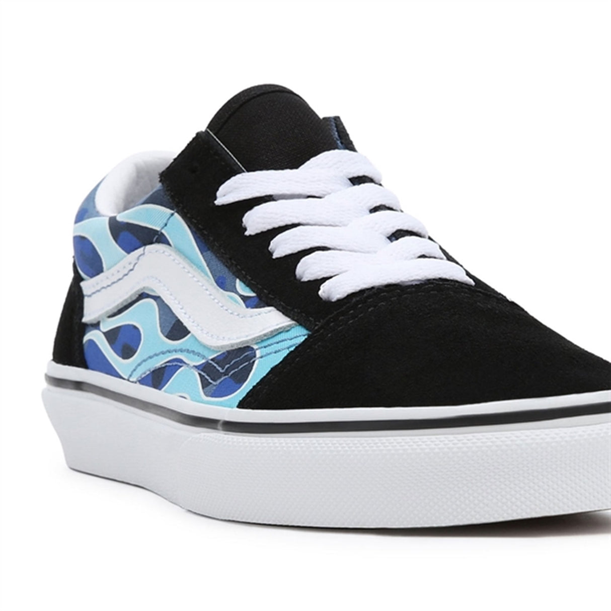 VANS Old Skool Blue Camo Flame Sko 5