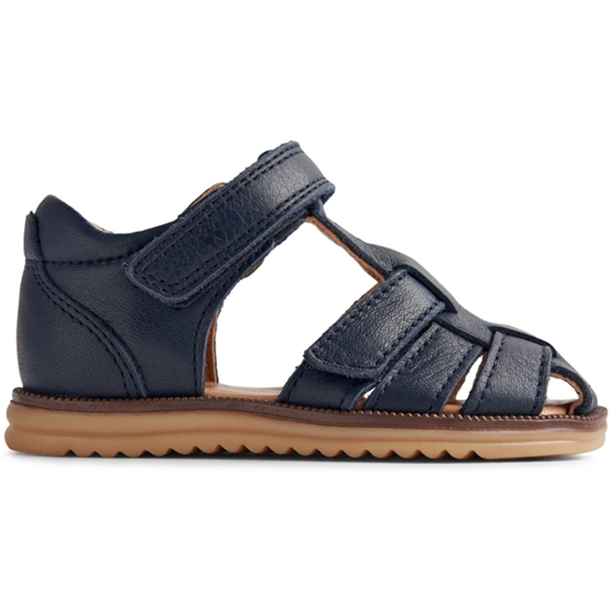 Wheat Sandal Closed Toe Sky Navy