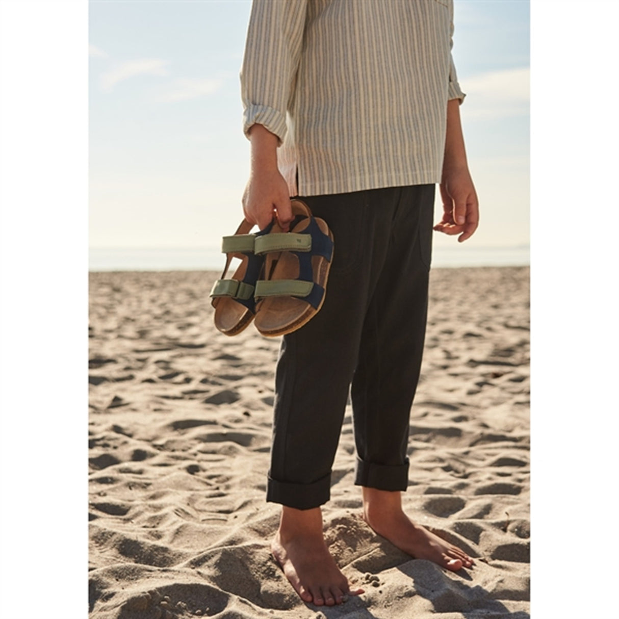 Wheat Sandal Cork Open Toe Corey Blue