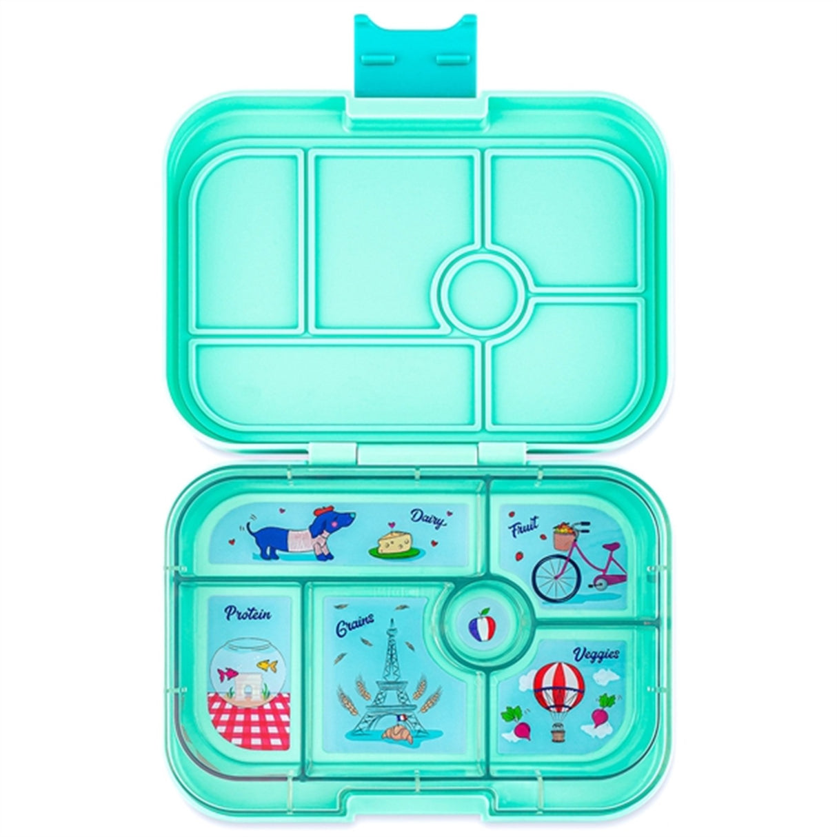 Yumbox Original 6 Rum Matlåda Serene Aqua Paris