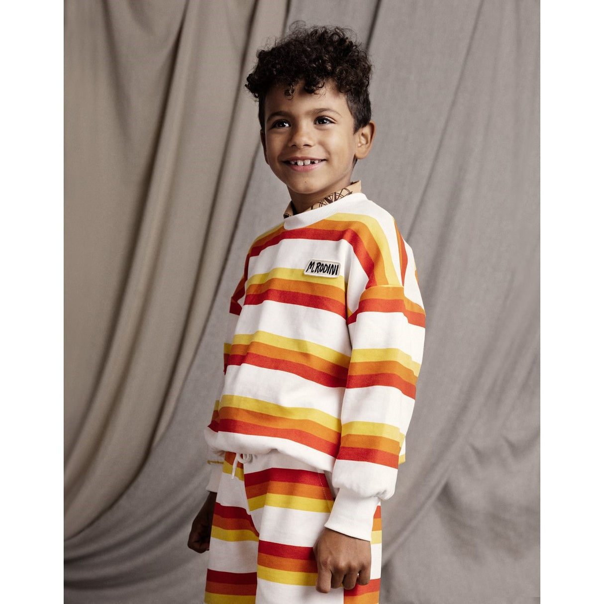 Mini Rodini Multi Stripe AOP Sweatshirt 2