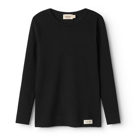 MarMar Modal Black Plain Blus