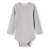 MarMar Modal Melange Light Grey Melange Plain Body LS