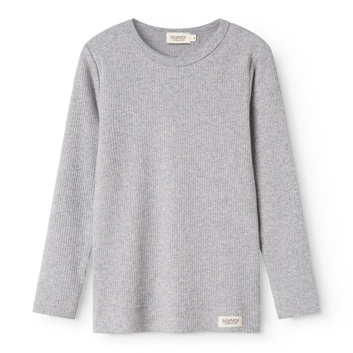 MarMar Modal Melange Light Grey Melange Plain Blus