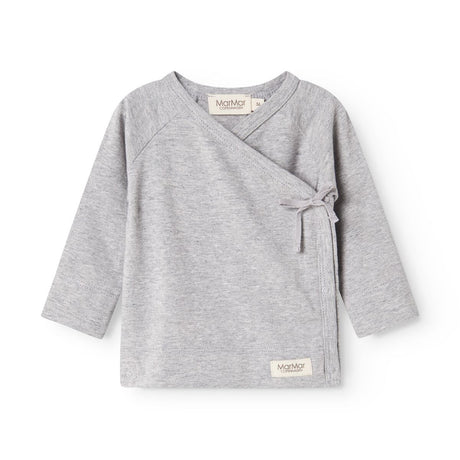 MarMar Modal New Born Light Grey Melange Tut Omlott LS Blus