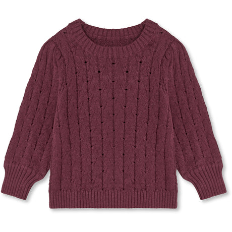 Fliink Burgendy Bon Cashmere Blus