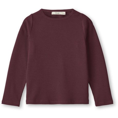 Fliink Burgendy Kenna Ls Blus