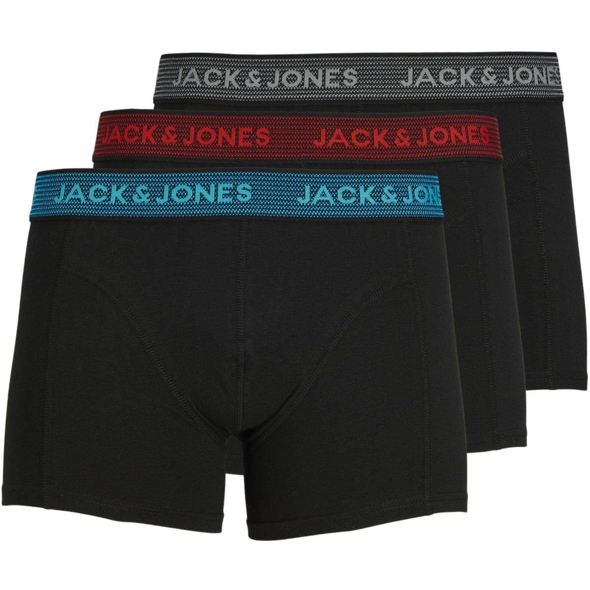 Jack & Jones Asphalt Jacwaistband Trunks 3 Pack Noos Jnr