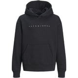 Jack & Jones Black Loose Jjestar Jj Sweat Huva Noos Jnr