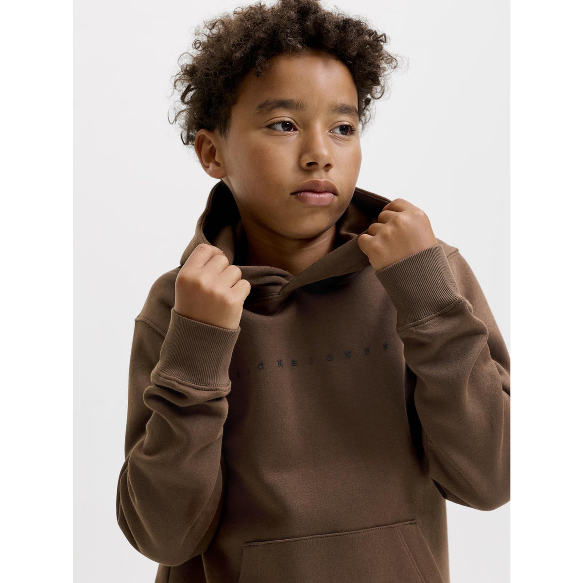 Jack & Jones Cocoa Jjestar Jj Sweat Huva Noos Jnr