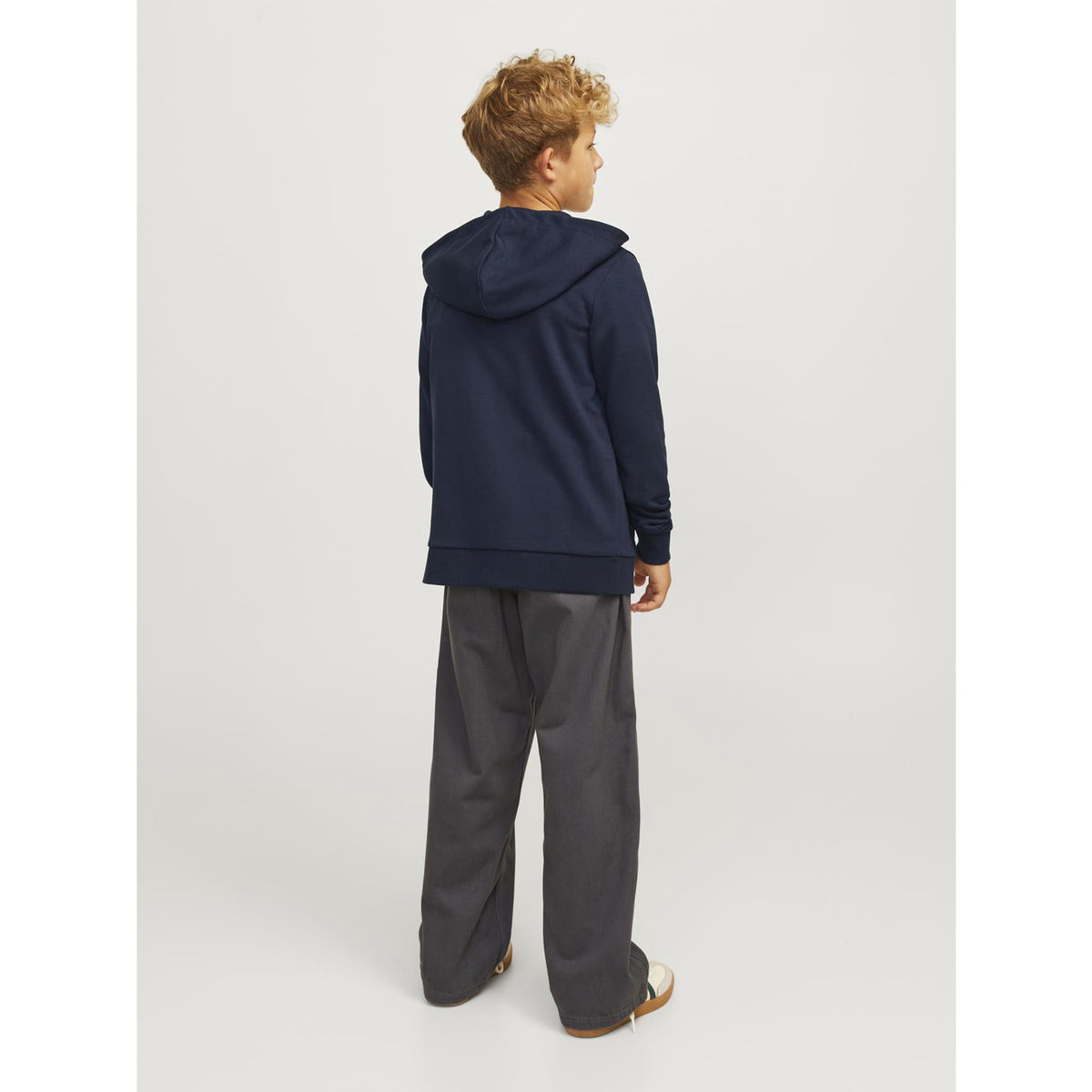 Jack & Jones Navy Blazer Jjebradley Sweat Zip Huva Noos Jnr