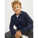 Jack & Jones Navy Blazer Jjebradley Sweat Zip Huva Noos Jnr