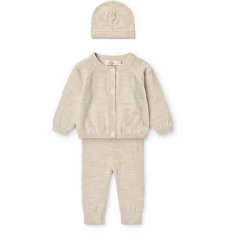 COPENHAGEN COLORS Pale Cream Melange Classic Merino Baby Sett
