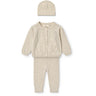 COPENHAGEN COLORS Pale Cream Melange Classic Merino Baby Sett