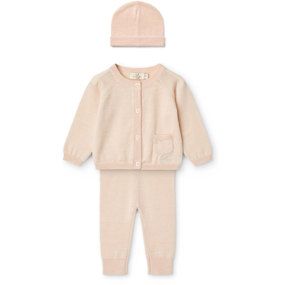 COPENHAGEN COLORS Soft Pink Classic Merino Baby Sett