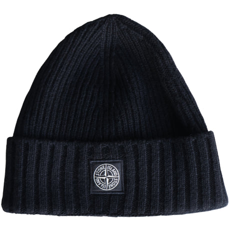 Stone Island Black Beanie