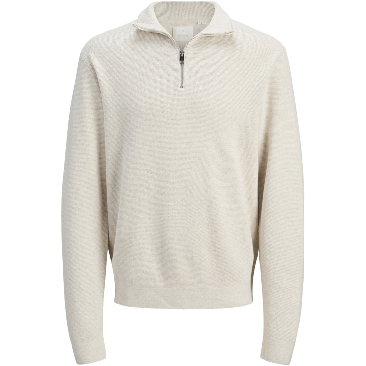 Jack & Jones Cloud Dancer Melange Jwhmilano Stitch Stickad Half Zip Jnr