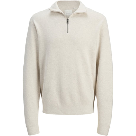 Jack & Jones Cloud Dancer Melange Jwhmilano Stitch Stickad Half Zip Jnr
