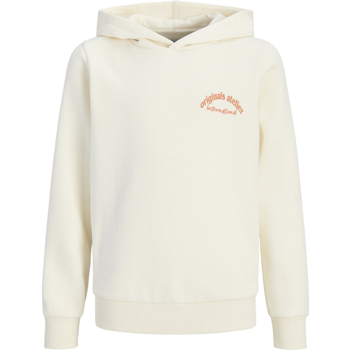 Jack & Jones Antique White Jwhparos Type Sweat Huva Back Jnr