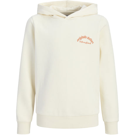 Jack & Jones Antique White Jwhparos Type Sweat Huva Back Jnr