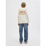 Jack & Jones Antique White Jwhparos Type Sweat Huva Back Jnr