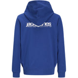 Jack & Jones Beaucoup Blue Jwhunion Print Sweat Huva Jnr