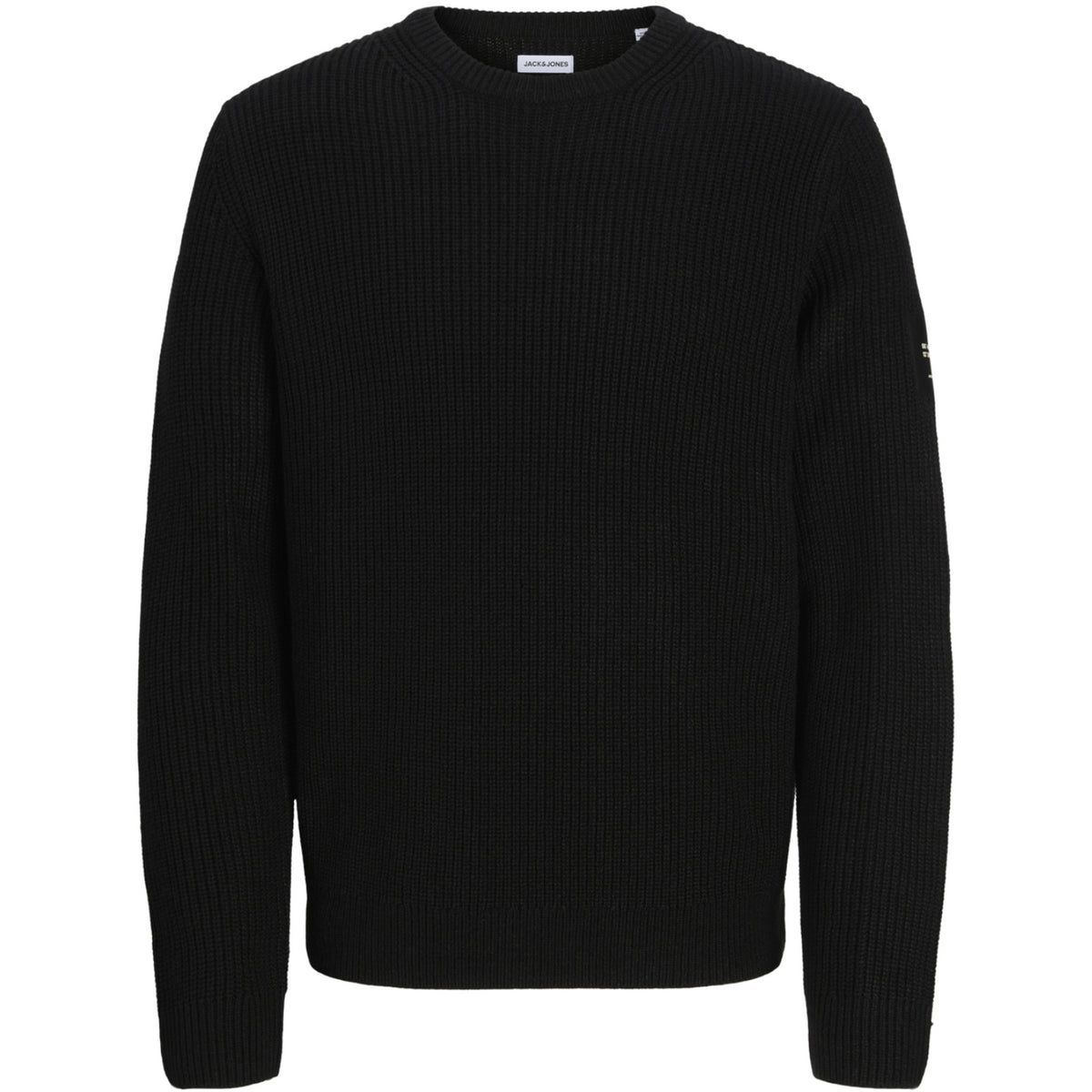 Jack & Jones Black Jjcleveland Stickad Crew Neck Jnr