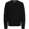 Jack & Jones Black Jjcleveland Stickad Crew Neck Jnr