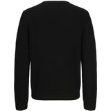 Jack & Jones Black Jjcleveland Stickad Crew Neck Jnr