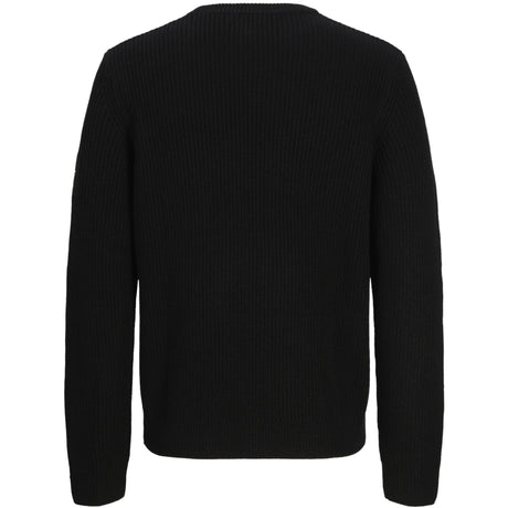 Jack & Jones Black Jjcleveland Stickad Crew Neck Jnr