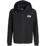 Jack & Jones Black Jjaero Sweat Zip Huva Jnr