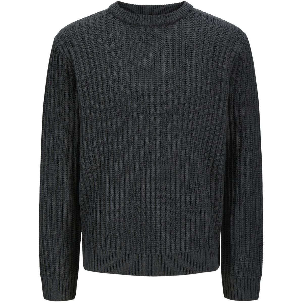 Jack & Jones Asphalt Jjjaxon Stickad Crew Neck Jnr