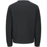 Jack & Jones Asphalt Jjjaxon Stickad Crew Neck Jnr