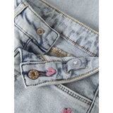 Name It Light Blue Bleached Denim Nmfrose Wide Emb Jeans 2633-Fr Noos